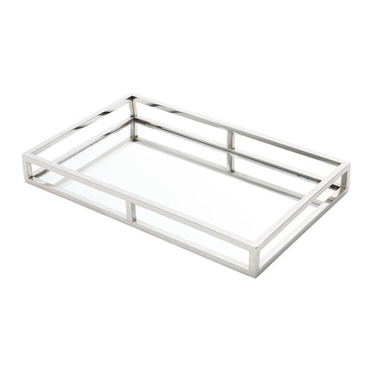 Bandeja Aço Inox com Espelho - DoceLar Loja