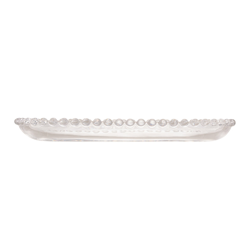 Travessa de Cristal Oval Pearl - DoceLar Loja