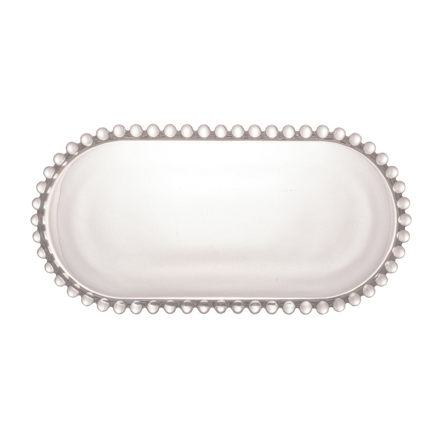 Travessa de Cristal Oval Pearl - DoceLar Loja