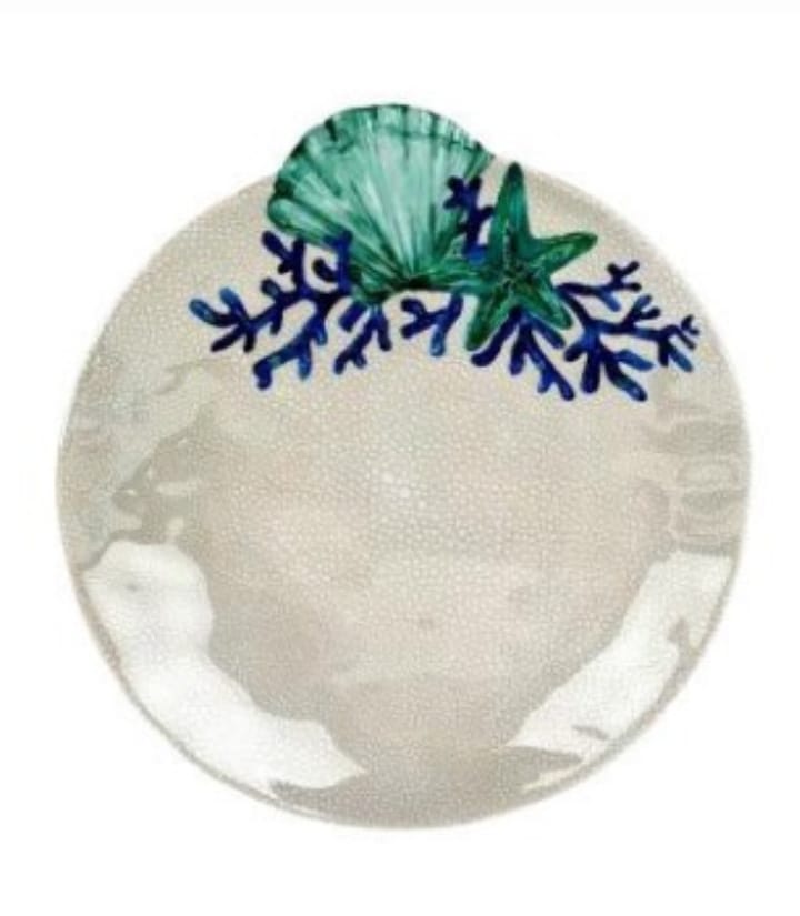 50082 PRATO MELAMINA DESENHO ESTRELA DO MAR