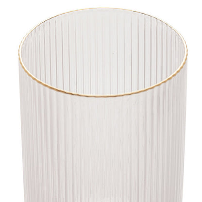 CJ 2 COPOS ALTOS DE CRISTAL C/FIO DE OURO LINES 400ml