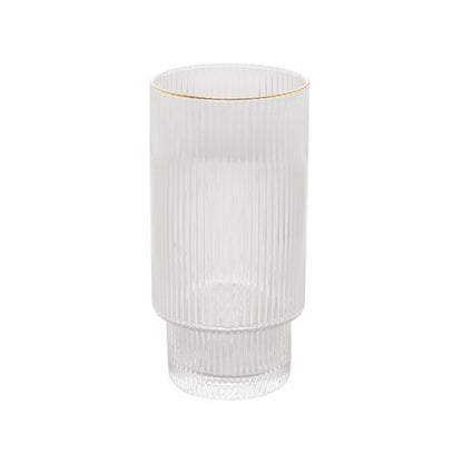 CJ 2 COPOS ALTOS DE CRISTAL C/FIO DE OURO LINES 400ml