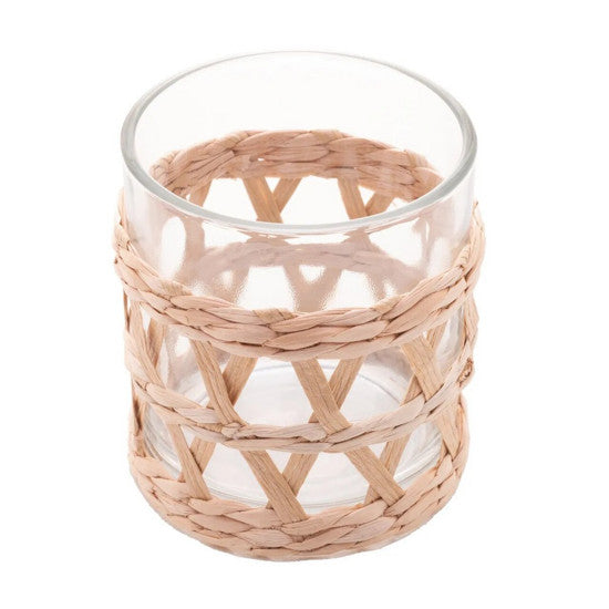 Conjunto 4 Copos Baixos com Sisal - DoceLar Loja