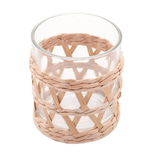 Conjunto 4 Copos Baixos com Sisal - DoceLar Loja