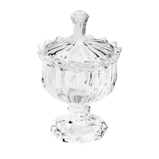 Potiche de Cristal com Pé Mali - DoceLar Loja