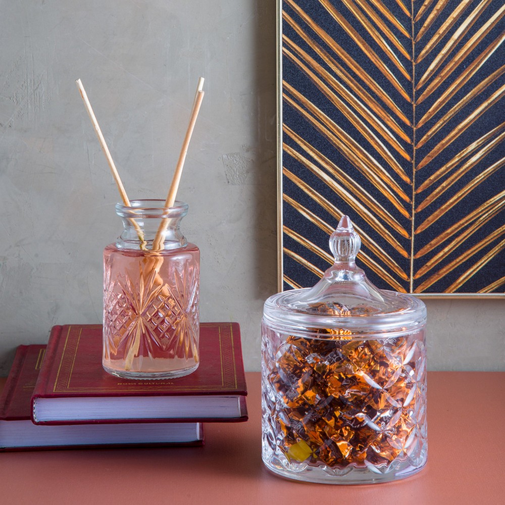 Potiche Decorativo De Cristal De Chumbo Lile - DoceLar Loja