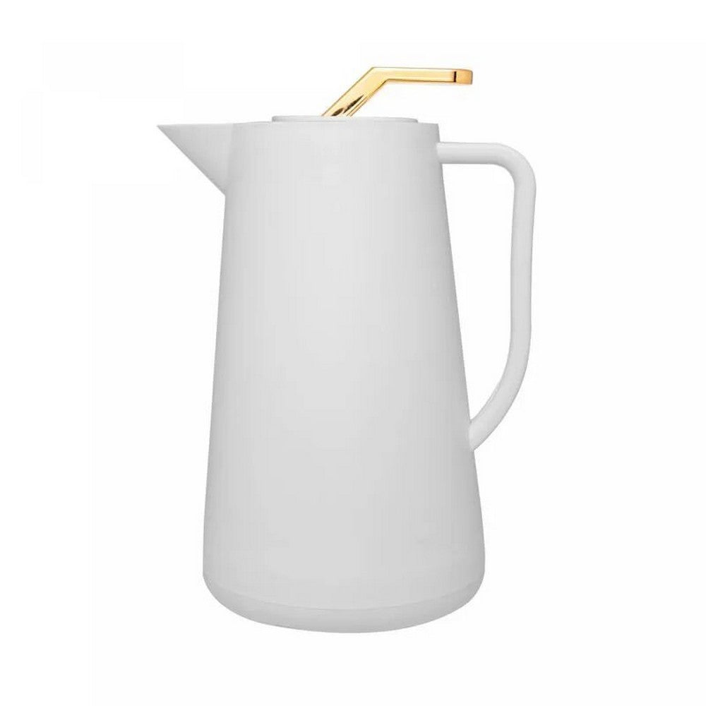 GARRAFA TERMICA DE PLASTICO ATENAS BRANCA 1L