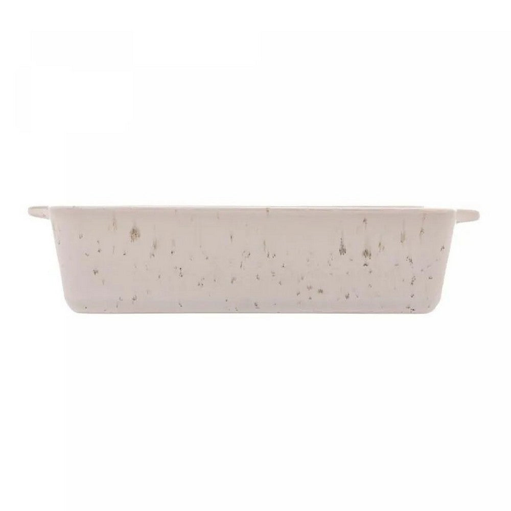 REFRATARIO DE CERAMICA MIST BRANCO MATTE 35CM X 22CM X 7CM