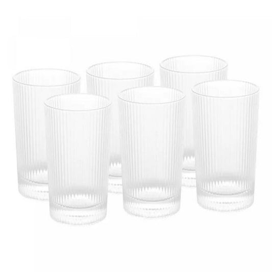 CJ 6 COPOS ALTOS DE CRISTAL LINES 400ML