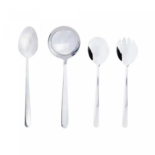 Conjunto 4 Talheres para Servir Aço Inox Viena