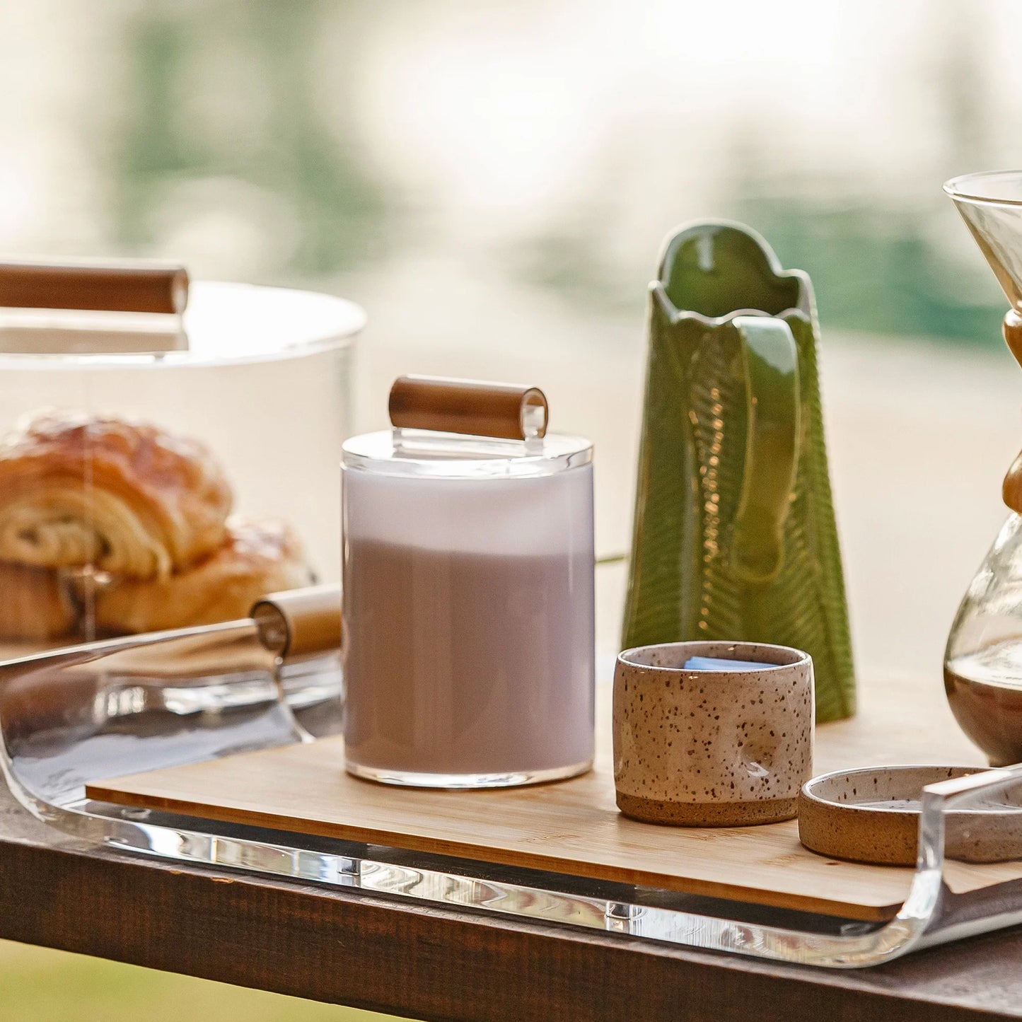 Porta Creme de Avelã-Bambu - DoceLar Loja