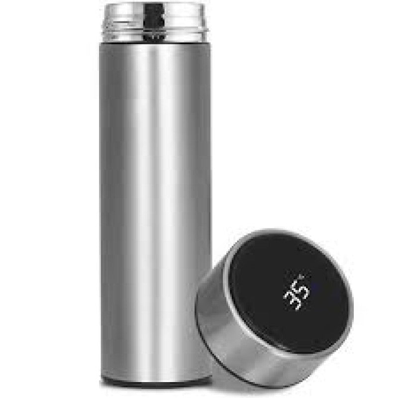 Garrafa Térmica com Termômetro Led-Aço Inox