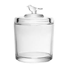 POTE DE CRISTAL ECOLOGICO COM TAMPA BIRD 10,5CM X 10,5CM X 14,5CM