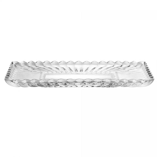 TRAVESSA DE CRISTAL DE CHUMBO GENEVA 30CM X 17CM X 3CM