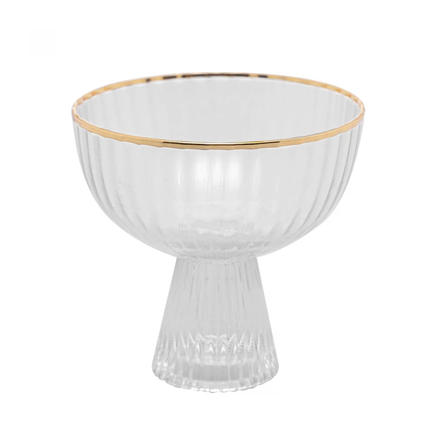 CONJUNTO 2 TACAS DE SOBREMESA DE CRISTAL