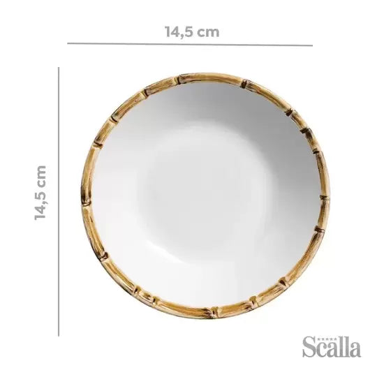 Pratos de Lanche Bambu - DoceLar Loja