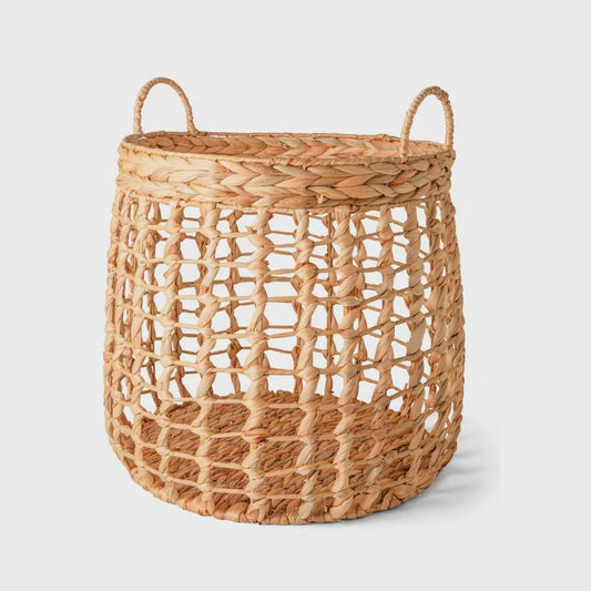 CESTO EM FIBRA NATURAL