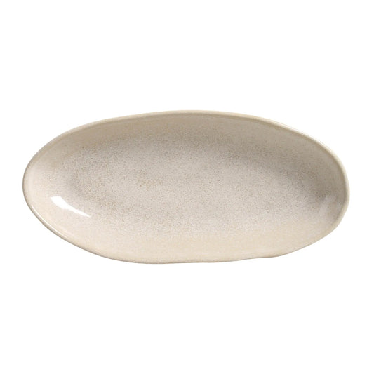 TRAVESSA OVAL FUNDA G ORGANICO LATTE 32X16 CM