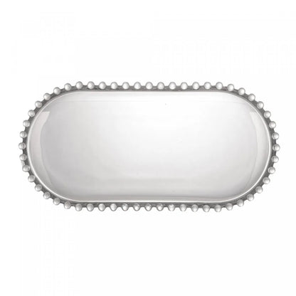 TRAVESSA CRISTAL OVAL PEARL 30X15X2CM