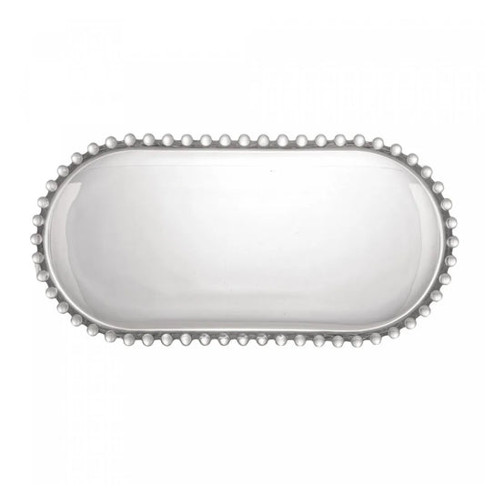 TRAVESSA CRISTAL OVAL PEARL 30X15X2CM