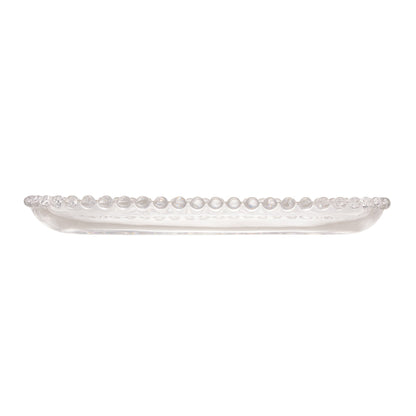TRAVESSA CRISTAL OVAL PEARL 24X12X2CM