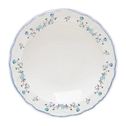 PRATO FUNDO FLORESCER 22CM AZUL CERAMICA WOLFF