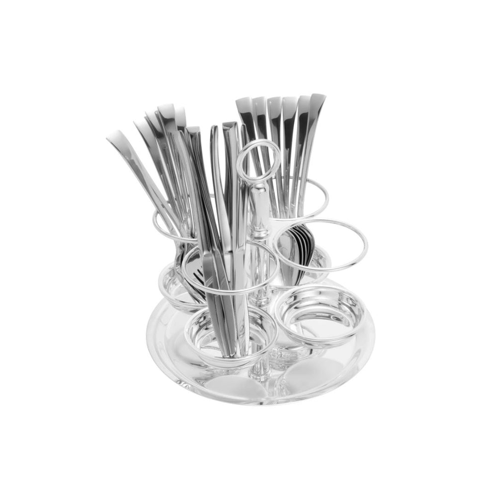 Porta Talheres de Aço Inox Elegance