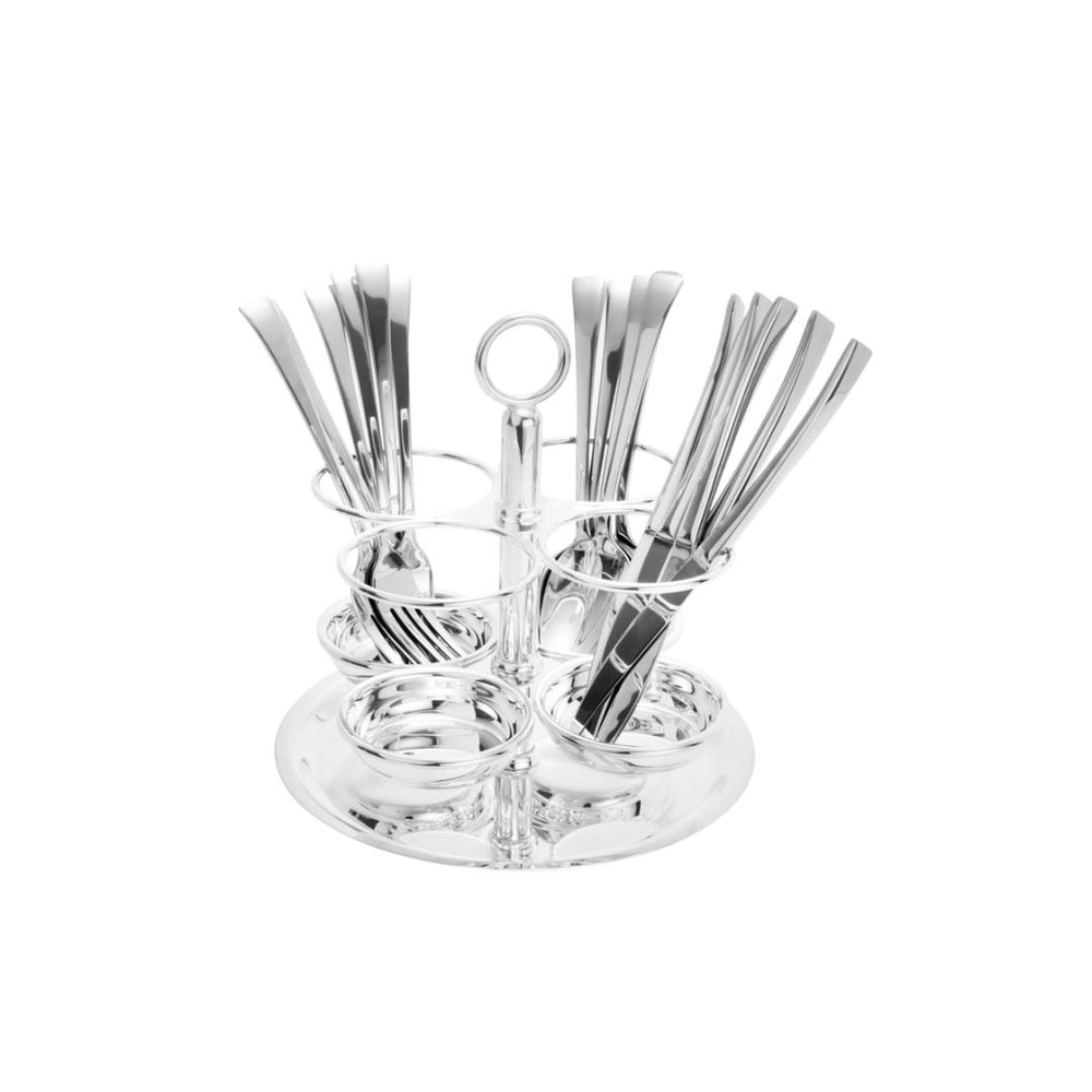 Porta Talheres de Aço Inox Elegance