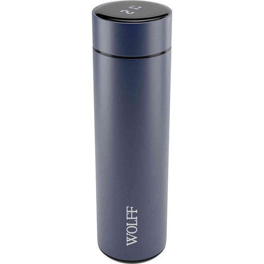 Garrafa Térmica com Termômetro Led-Azul - DoceLar Loja