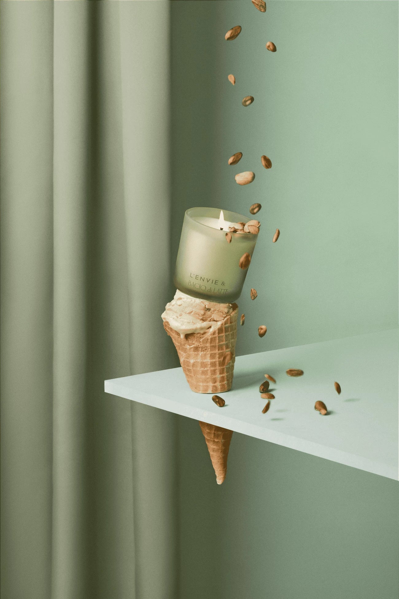 Vela Perfumada Pistacchio-Bacio Di Latte - DoceLar Loja