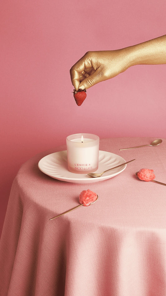 Vela Perfumada Fragola-Bacio Di Latte - DoceLar Loja