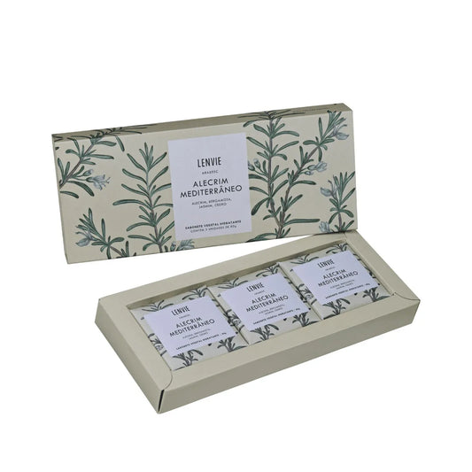 KIT SABONETE VEGETAL EM BARRA ALECRIM MEDITERRANEO - 3x80G