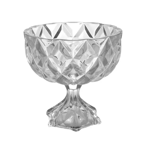 Centro De Mesa com Pé Cristal-Deli - DoceLar Loja