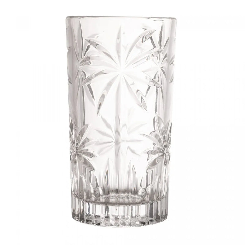 Conjunto 6 Copos Altos de Cristal Palm Tree 360ml - DoceLar Loja