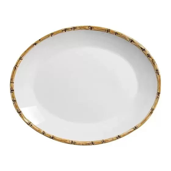 Travessa Funda Cerâmica Bambu - DoceLar Loja
