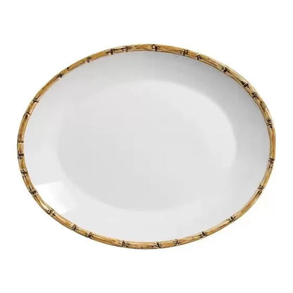 Travessa Funda Cerâmica Bambu - DoceLar Loja