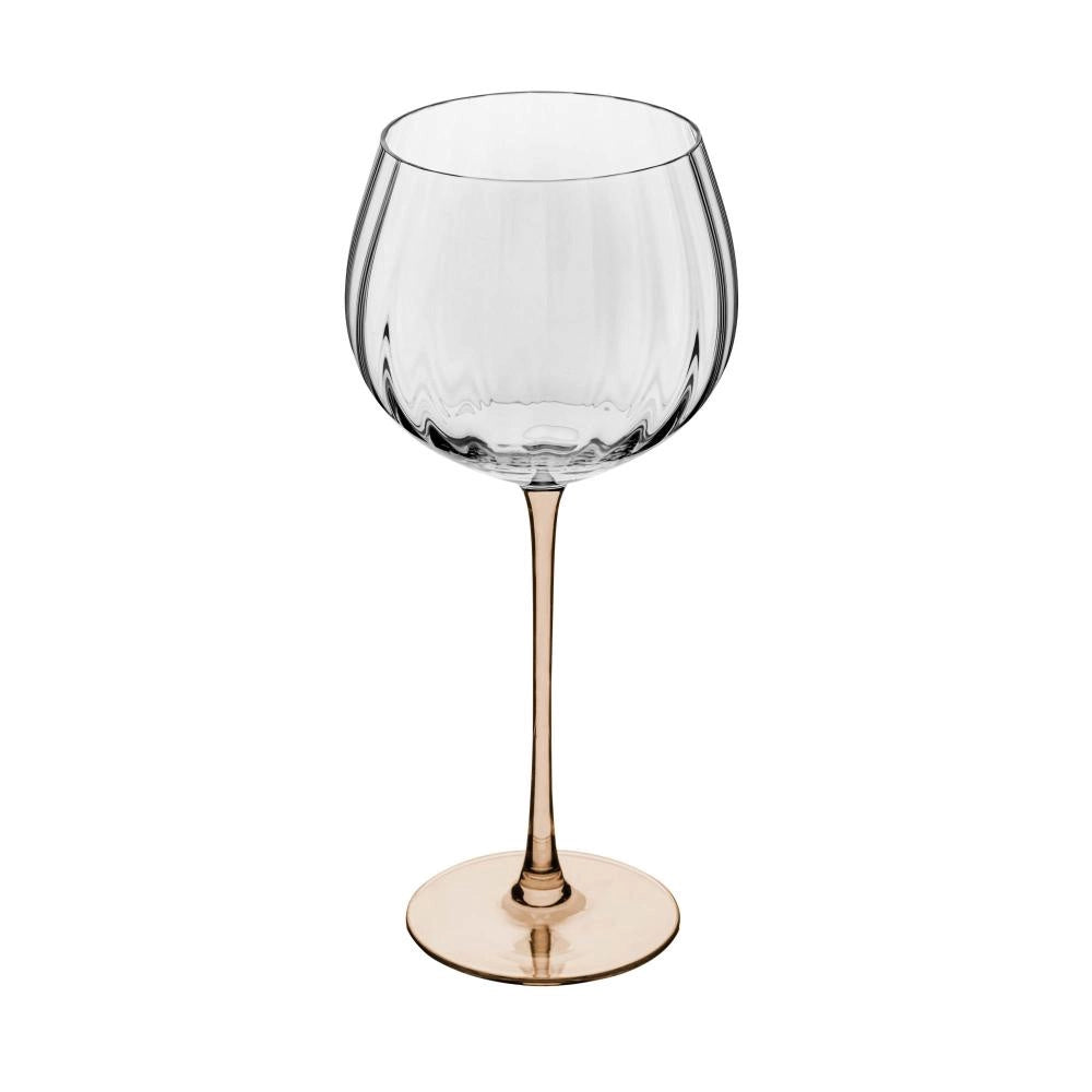 2 TAÇAS DE VINHO DE VIDRO COM HASTE ÂMBAR CLASSIC 720ML