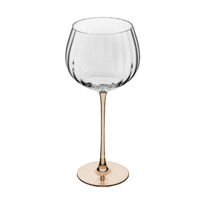 2 TAÇAS DE VINHO DE VIDRO COM HASTE ÂMBAR CLASSIC 720ML
