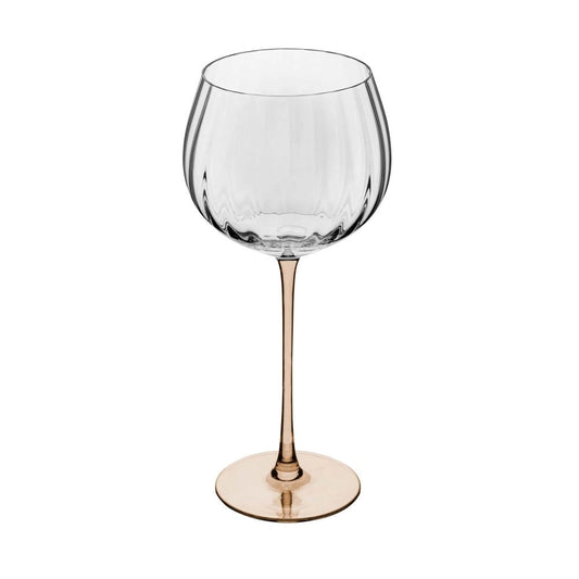 2 TAÇAS DE VINHO DE VIDRO COM HASTE ÂMBAR CLASSIC 720ML