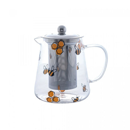 Chaleira de Vidro Borossilicato com Filtro de Aço Inox Bee 750ml - DoceLar Loja