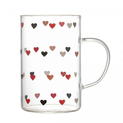Caneca de Vidro Borossilicato Resistente ao Calor Love 280ml - DoceLar Loja