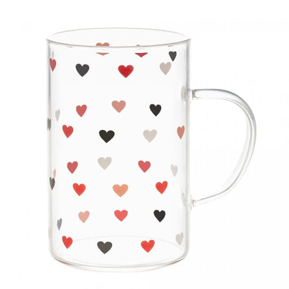 Caneca de Vidro Borossilicato Resistente ao Calor Love 280ml - DoceLar Loja