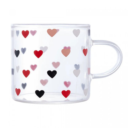 Caneca de Vidro Borossilicato Resistente ao Calor Love 125ml - DoceLar Loja