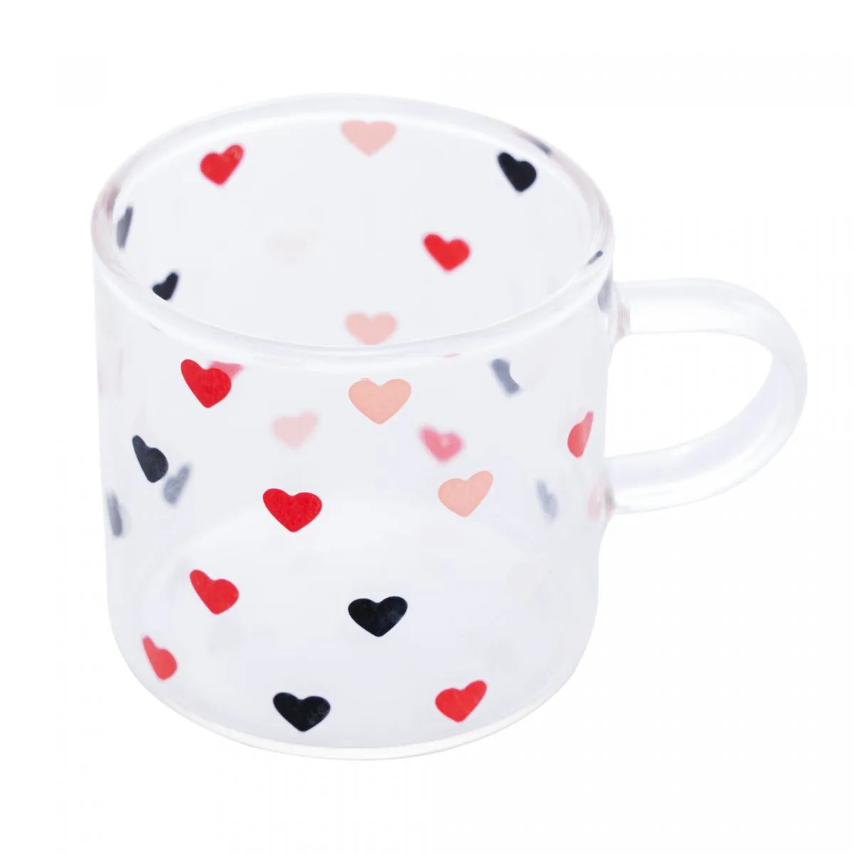 Caneca de Vidro Borossilicato Resistente ao Calor Love 125ml - DoceLar Loja