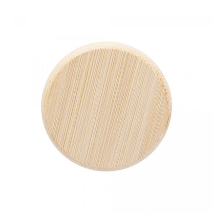 Porta Mantimento de Vidro Borossilicato com Tampa de Bambu 120ml - DoceLar Loja
