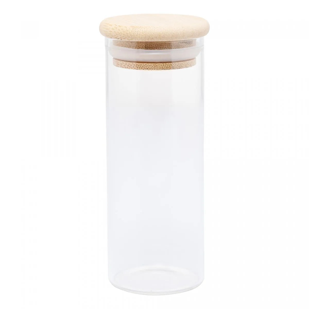 Porta Mantimento de Vidro Borossilicato com Tampa de Bambu 160ml - DoceLar Loja