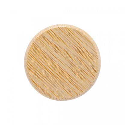 Porta Mantimento de Vidro Borossilicato com Tampa de Bambu 160ml - DoceLar Loja