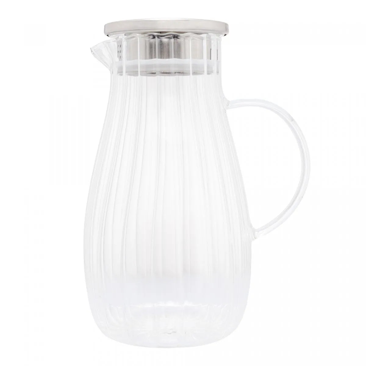 Jarra de Vidro Borossilicato com Tampa Classic 1,75L - DoceLar Loja