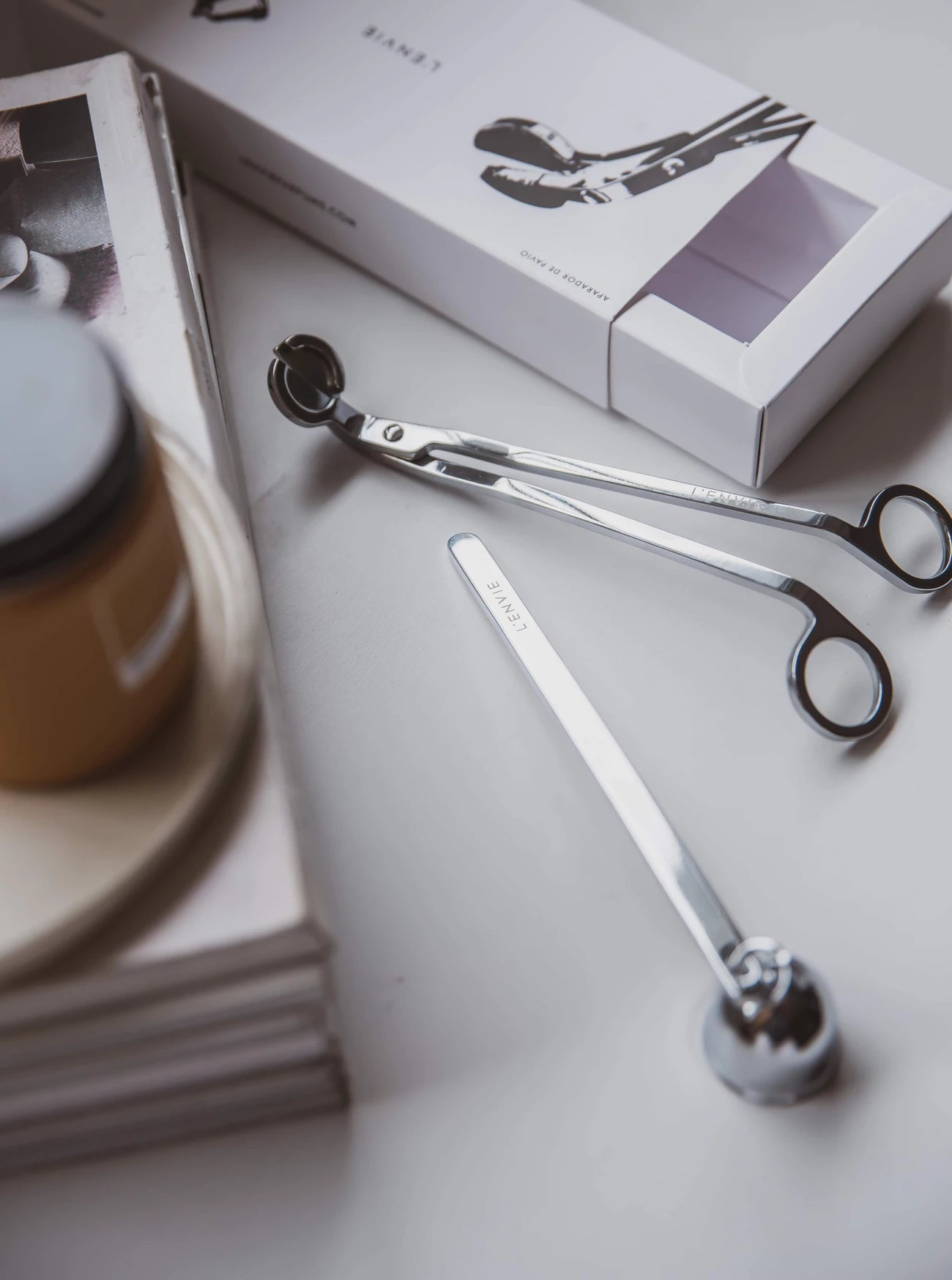 Conjunto Aparador e Abafador de Vela - DoceLar Loja