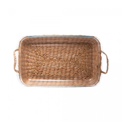 Refratário de Borossilicato Resistente ao Calor com Suporte em Fibra Natural e Alça